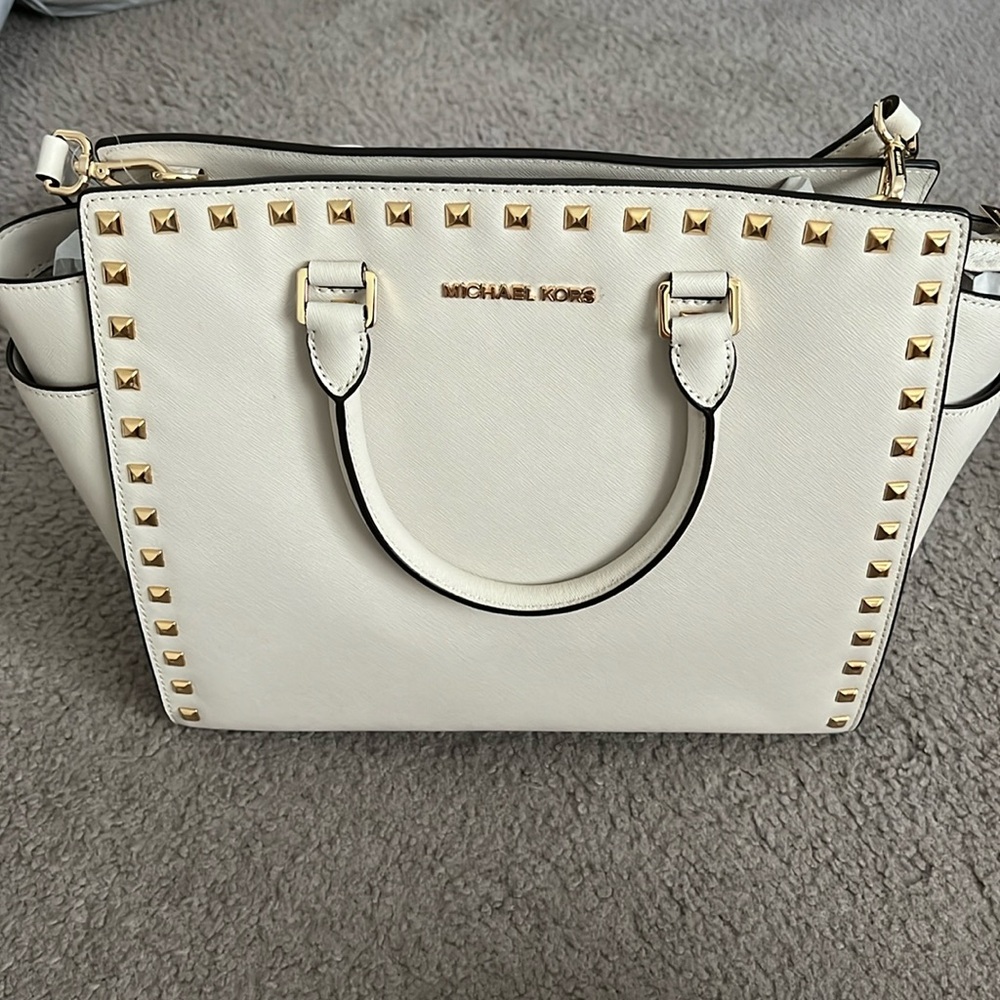 Michael Kors Selma Gold Stud Bag